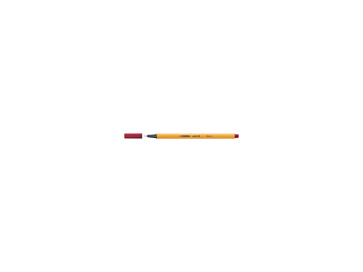 STABILO Fineliner point 88 88/50 0,4mm dunkelrot
