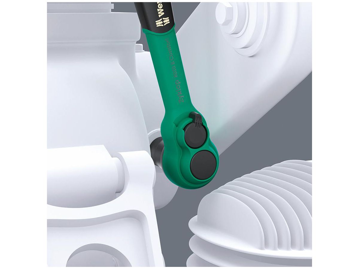 WERA Steckschlüssel-Garnitur 3/8" 8100 SB 12, 16-teilig, Tasche