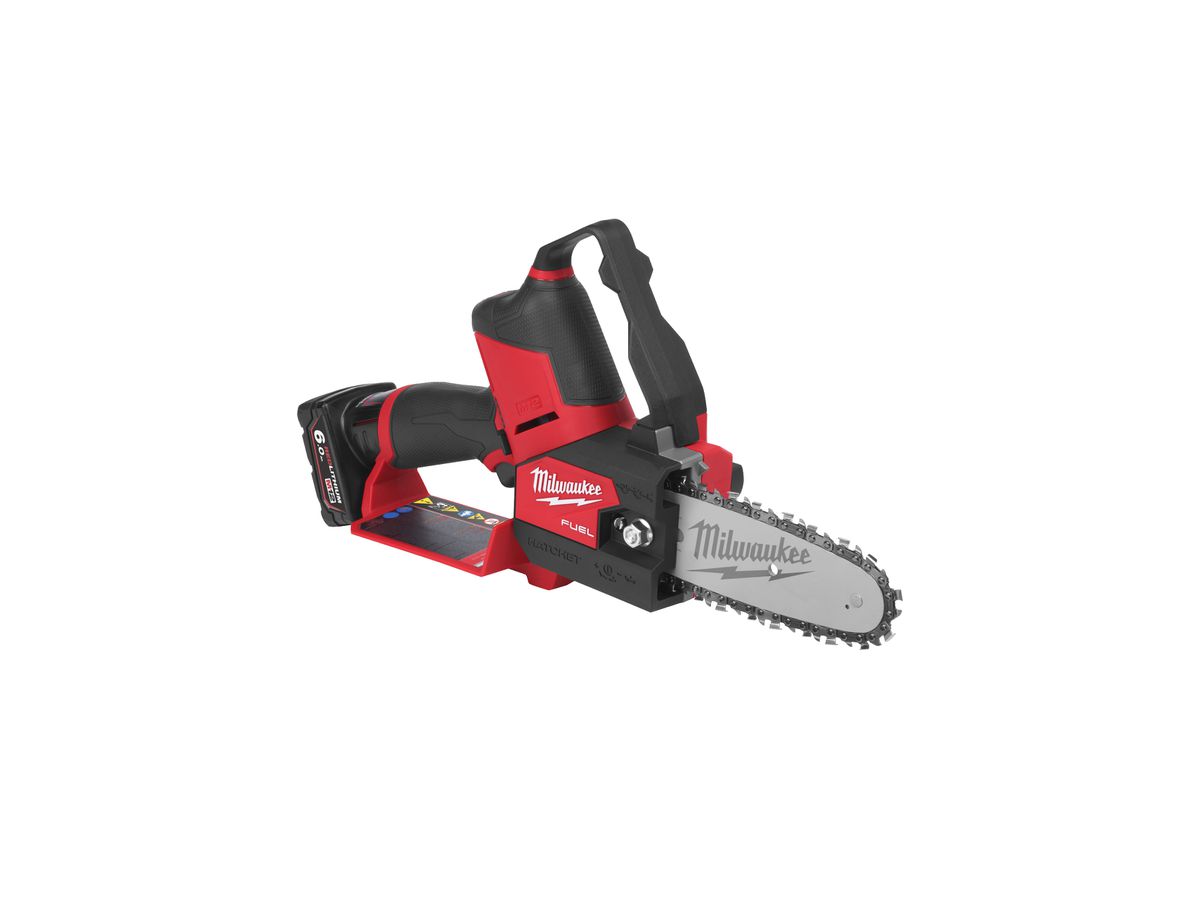 MILWAUKEE Akku-Astsäge FUEL M12FHS-602X, 2x6Ah, Ladegerät, HD Box