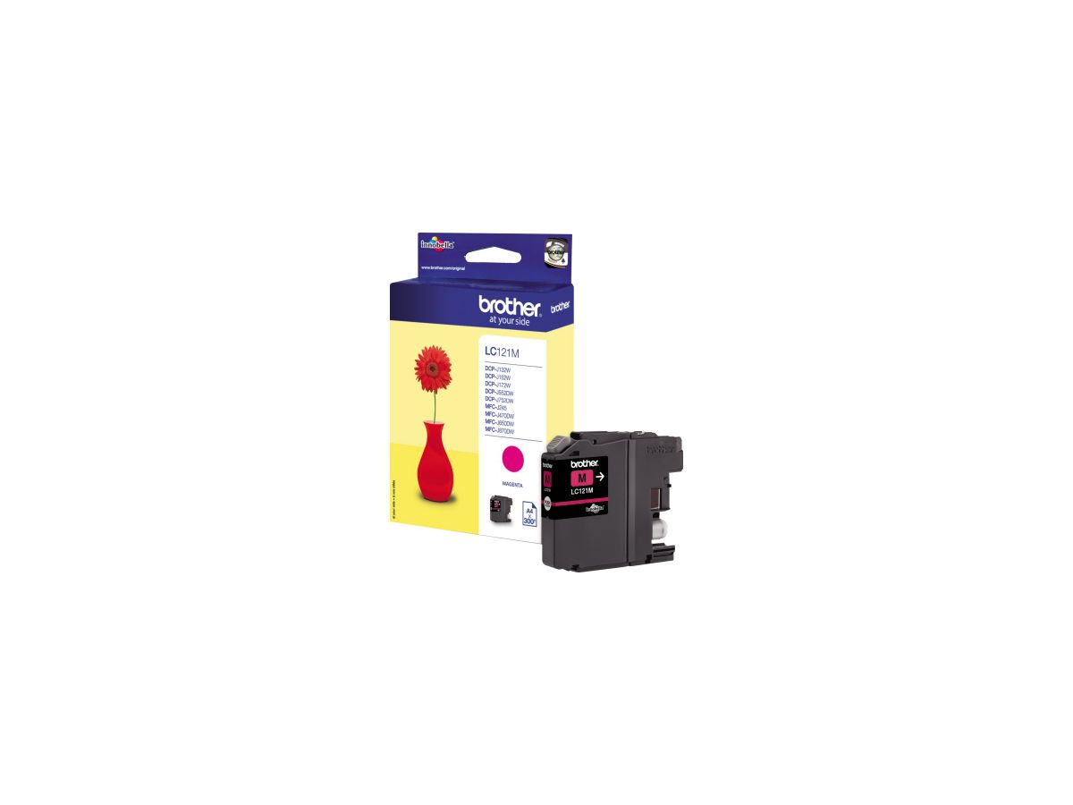Brother Tintenpatrone LC121M 300Seiten magenta