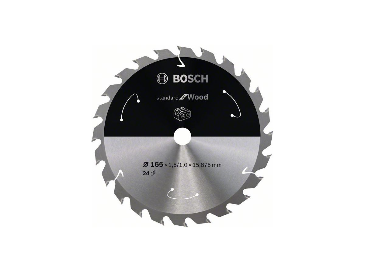 BOSCH Kreissägeblatt Expert for Wood 165x16x1,5/1 mm, 24Z