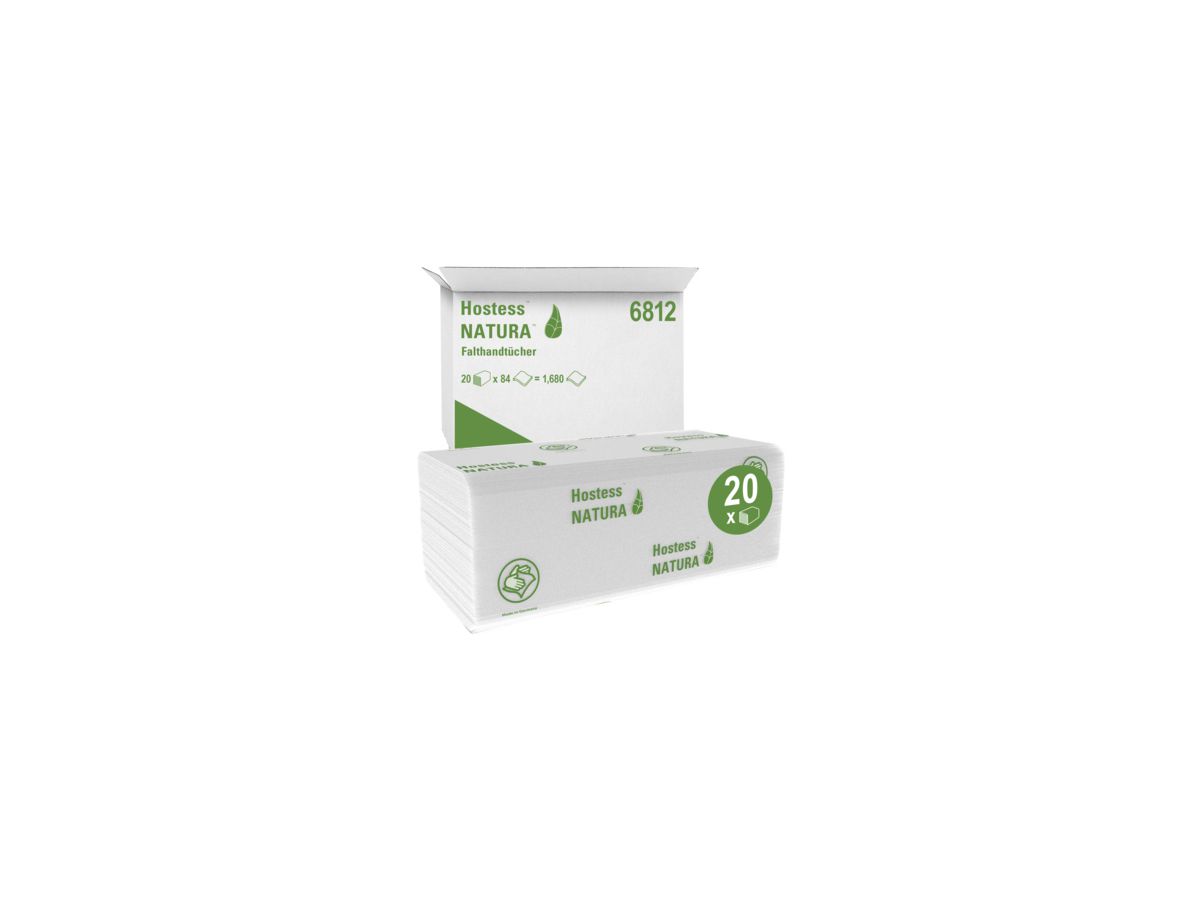 Scott Papierhandtuch Natura 6812 C-Falz 2lagig weiß 20x84 Bl./Pack.