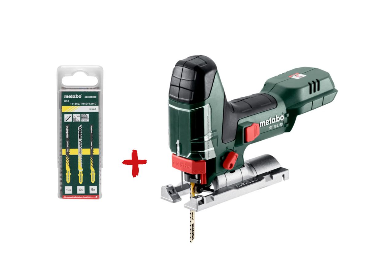 METABO Akku-Stichsäge ST 18 L 90, solo inkl. Stichsägeblattsortiment
