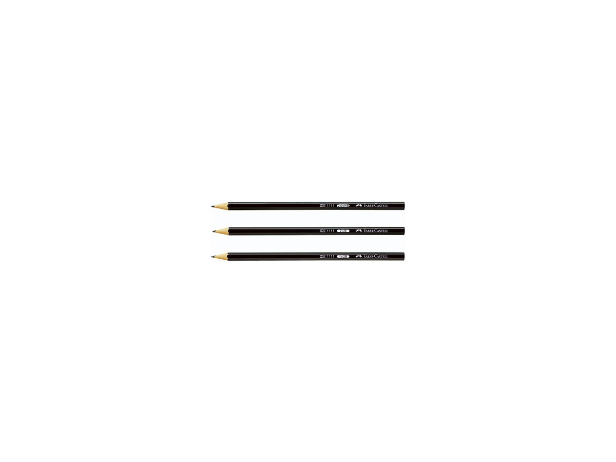 Faber-Castell Bleistift 111100 Sechseckform HB schwarz