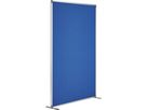 Raumteiler Textil m. T-Fuss, Filz blau 1250x1800x500mm