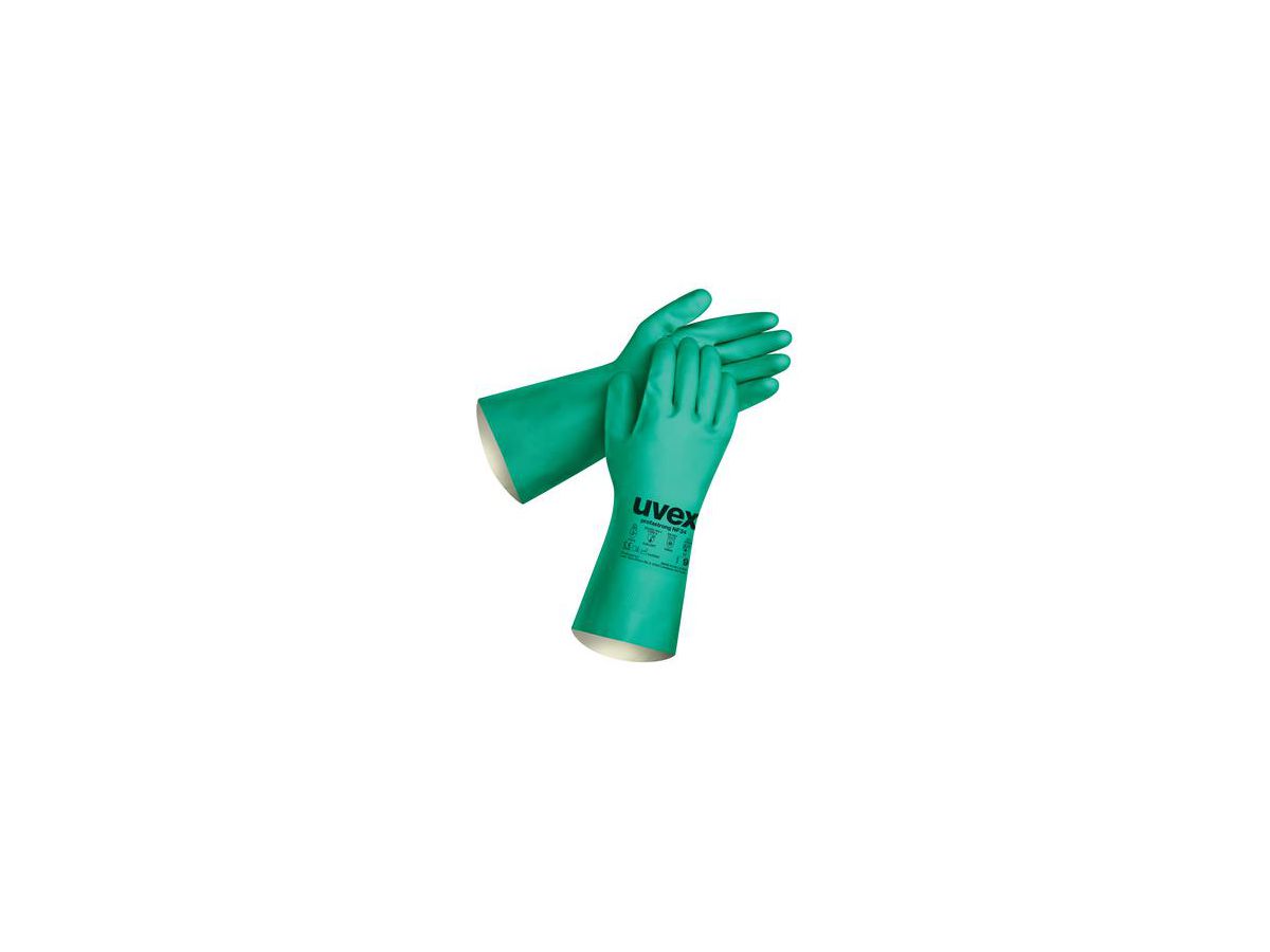 UVEX Chemikalienschutzhandschuh grün profastrong NF34 Gr. 9