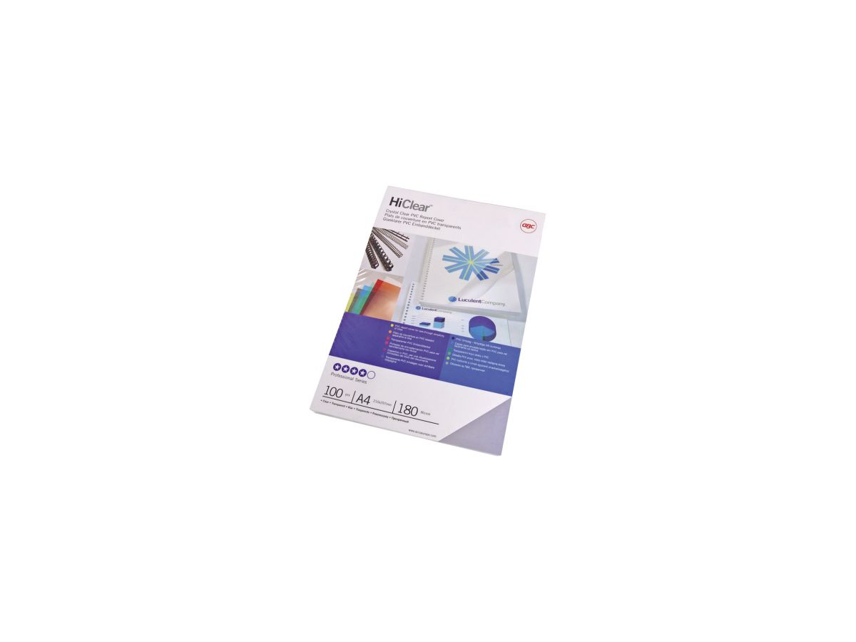 GBC Einbanddeckel ClearView CE013080E DIN A4 PVC 100 St./Pack.
