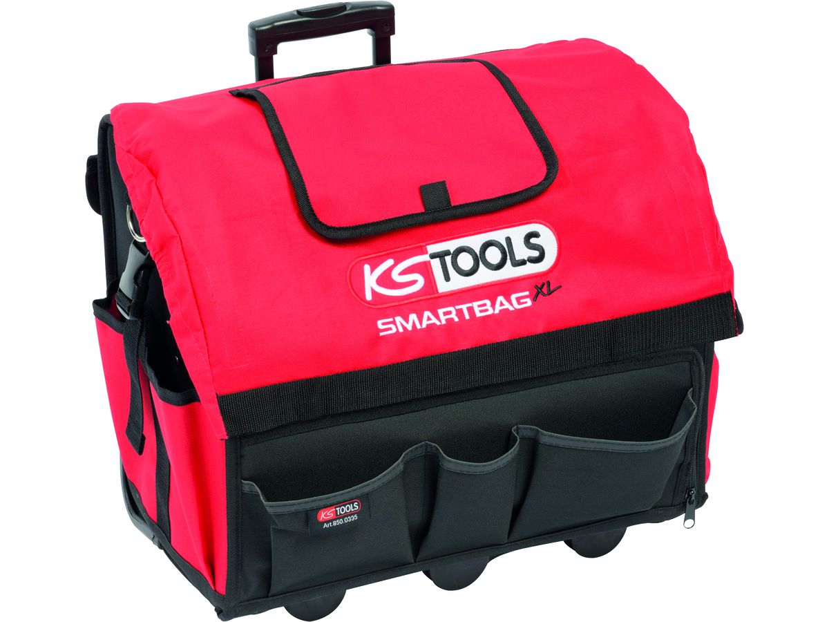 KS TOOLS Rollbag, Universal-Werkzeug- tasche mit Teleskop-Trolley, Gr. XL