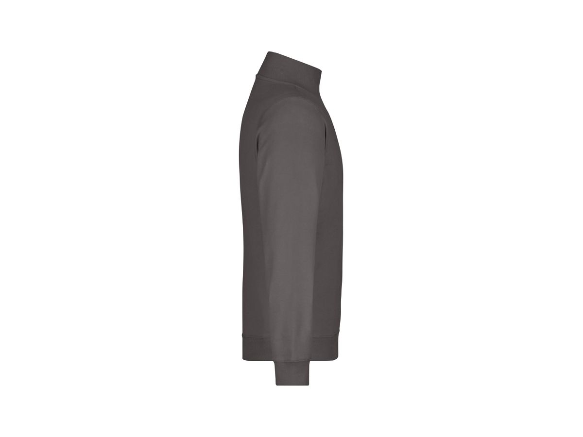 JN Round-Neck Zip JN352 100%BW, carbon, Größe L