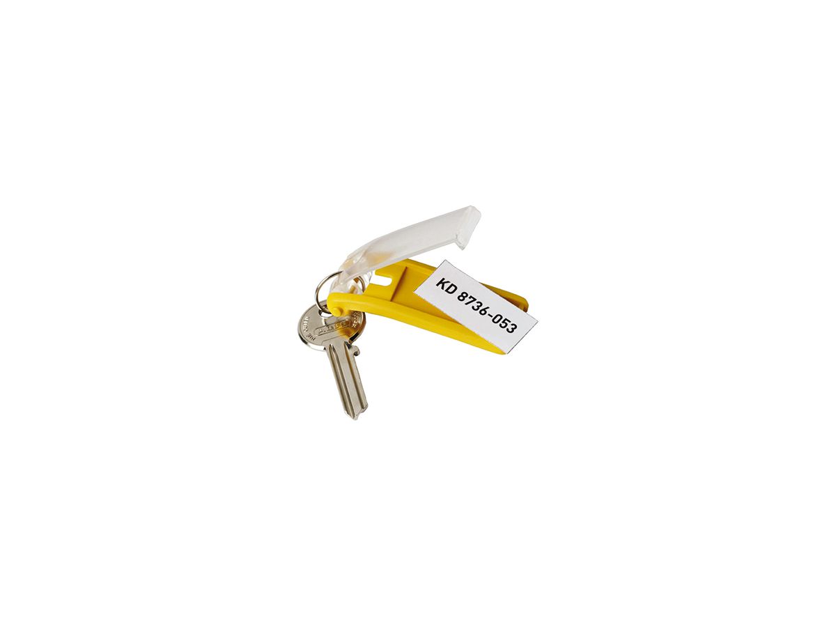 DURABLE Schlüsselanhänger KEY CLIP 195704 gelb 6 St./Pack.