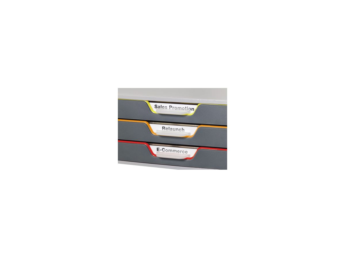 DURABLE Schubladenbox VARICOLOR 3 760327 3Schubfächer grau/farbig