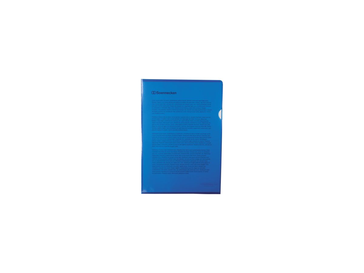 Soennecken Sichthülle 1514 DIN A4 PP blau 100 St./Pack.