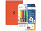 HERMA Ordneretikett 5097 192x61mm sk rot 80 St./Pack.