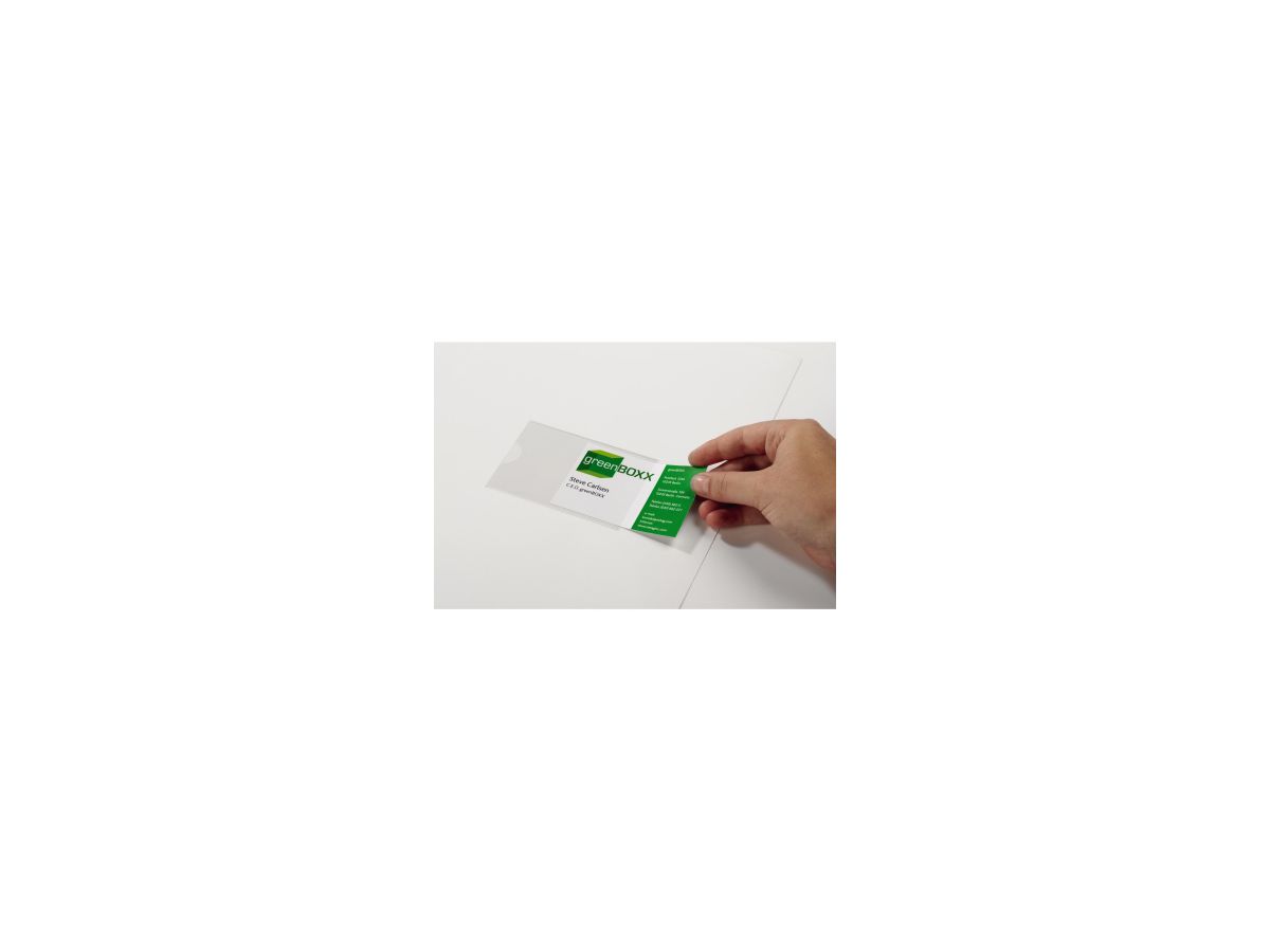 DURABLE Selbstklebetasche POCKETFIX 837919 93x62mm sk tr 100 St./Pack.