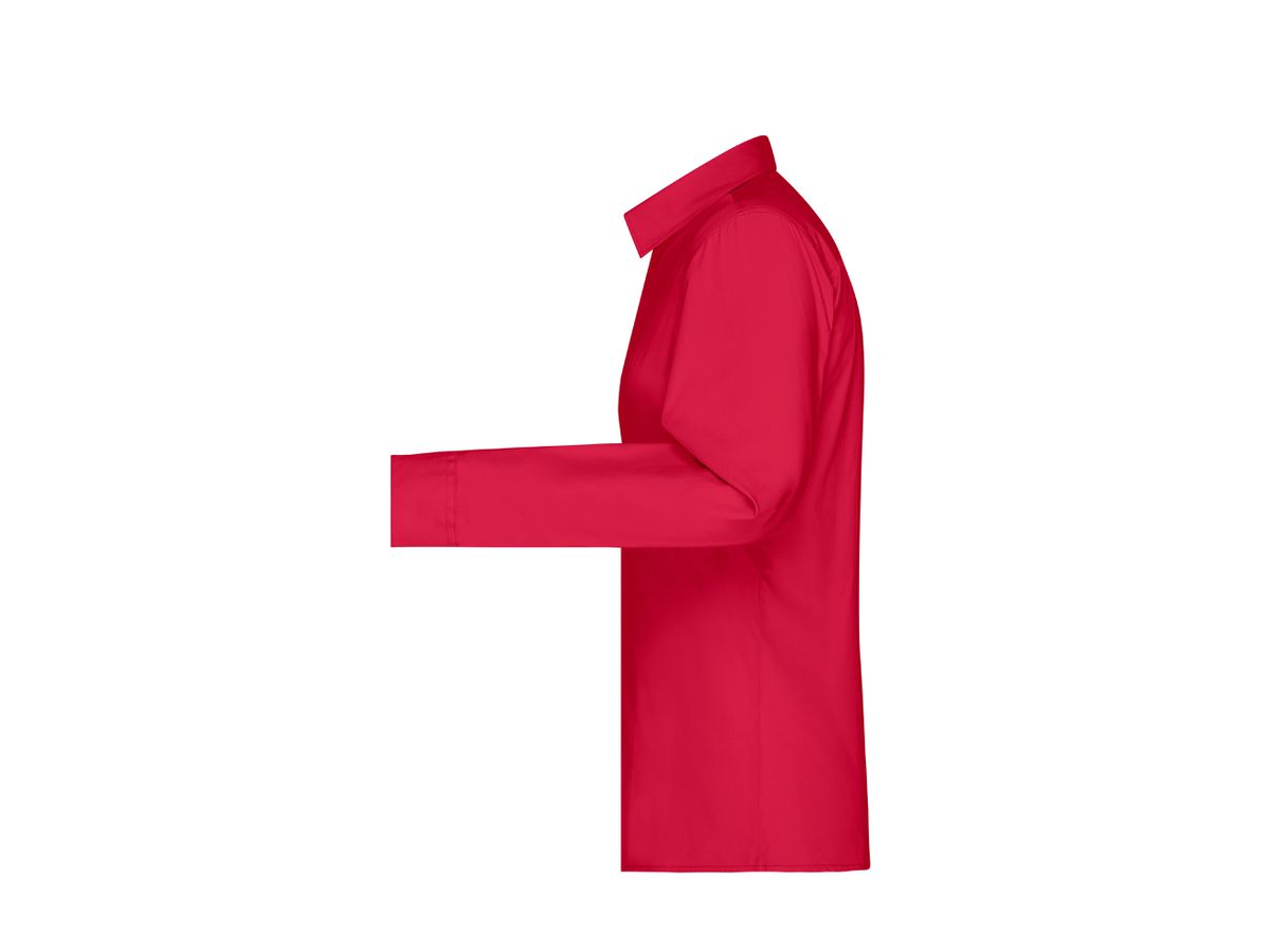 JN Ladies' Shirt Longsleeve Poplin JN677 red, Größe L