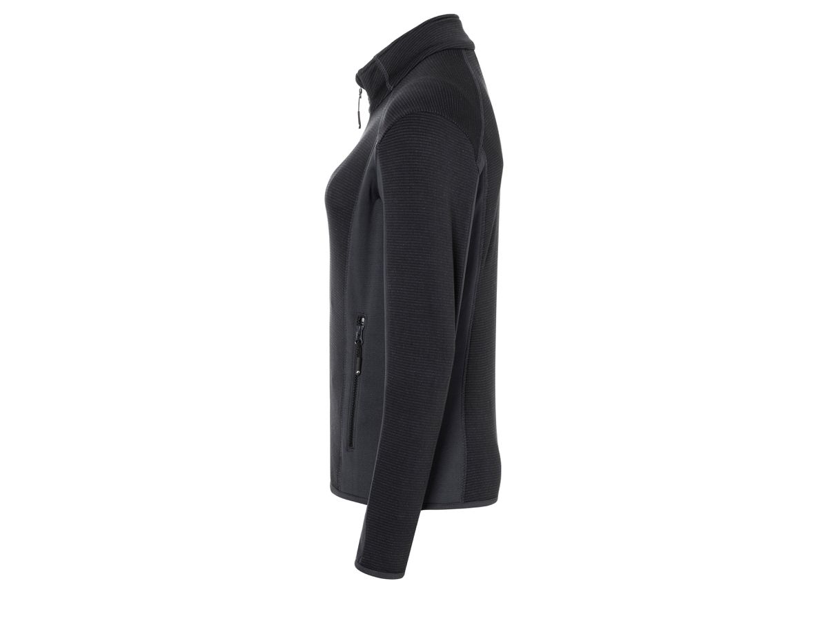 JN Ladies' Structure Fleece Jacket JN783 black/carbon, Größe XXL
