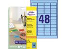Avery Zweckform Etikett L6039-20 45,7x21,2mm blau 960 St./Pack.