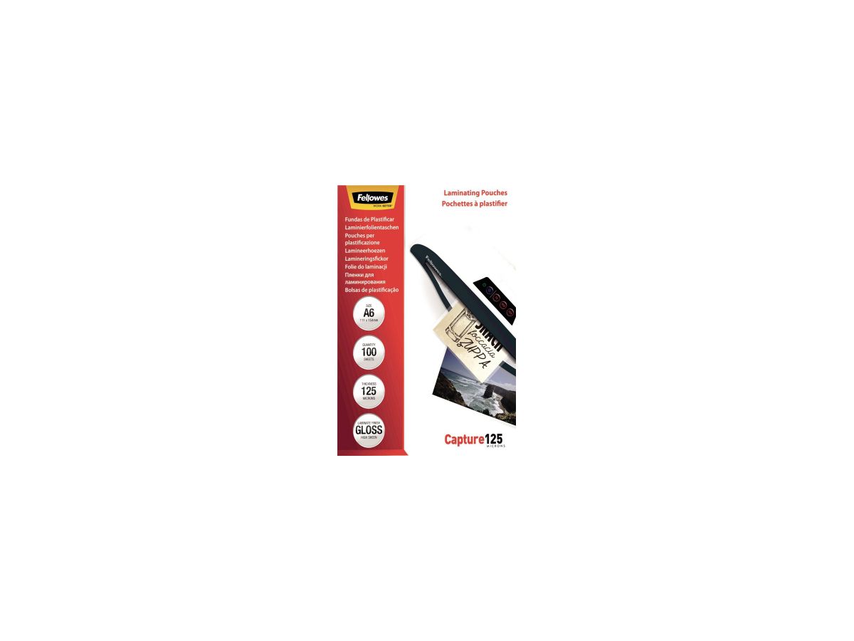 Fellowes Laminierfolie Capture 125 5307201 111x54mm 100 St./Pack.