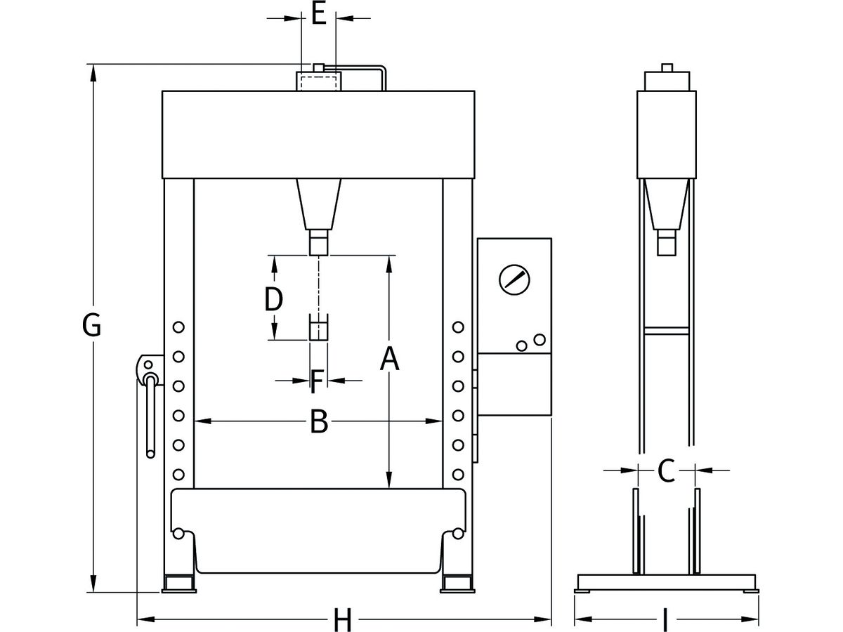 Werkstattpresse EP100