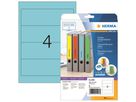 HERMA Ordneretikett 5098 192x61mm sk blau 80 St./Pack.
