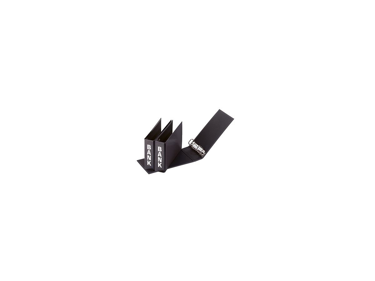 PAGNA Bankordner Basic Colours 40801-01 25x14x5cm Pappe schwarz
