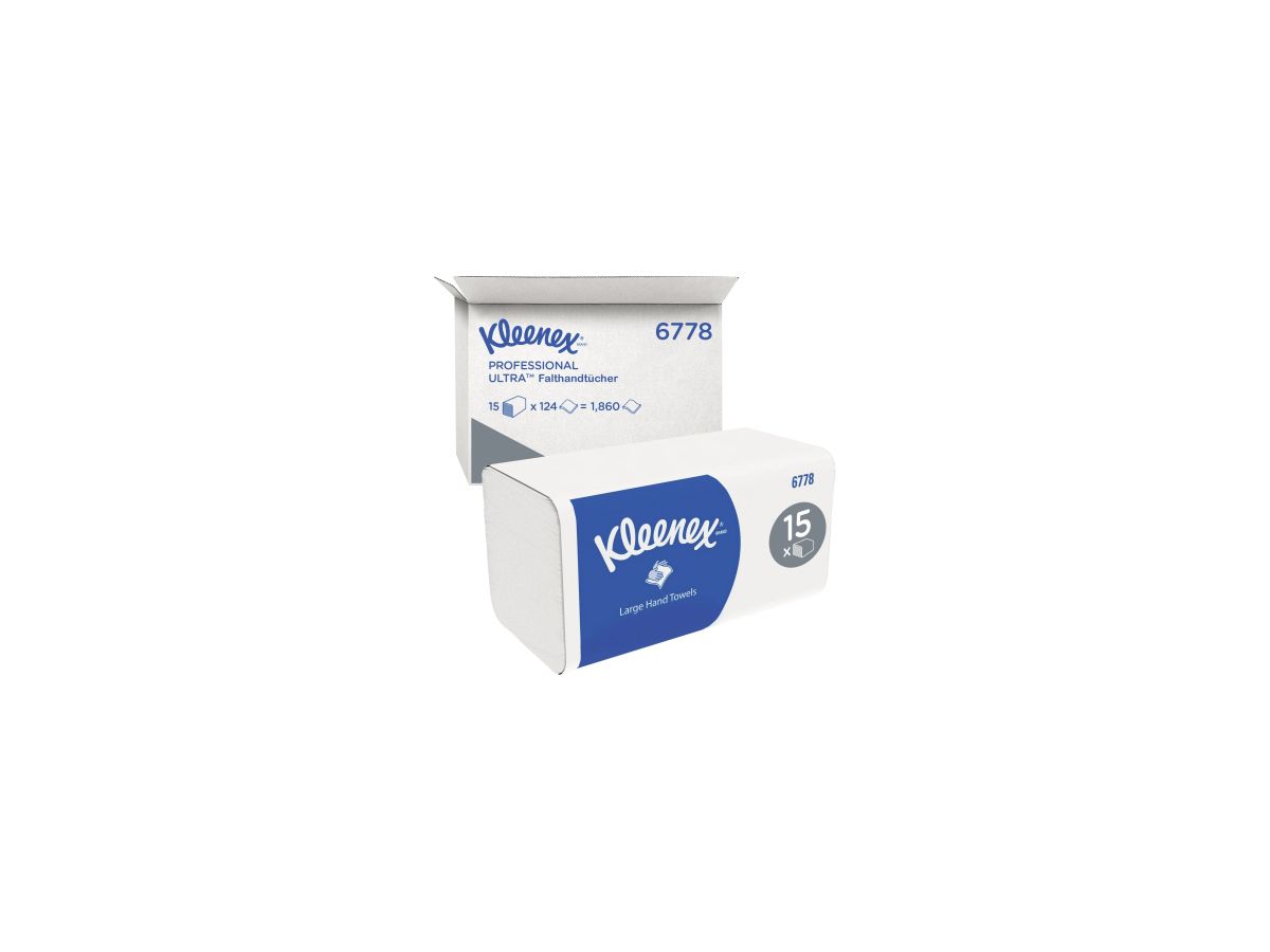Kleenex Papierhandtuch Ultra 6778 Interfold 2lg 31,5x21,5cm 15x124Bl.