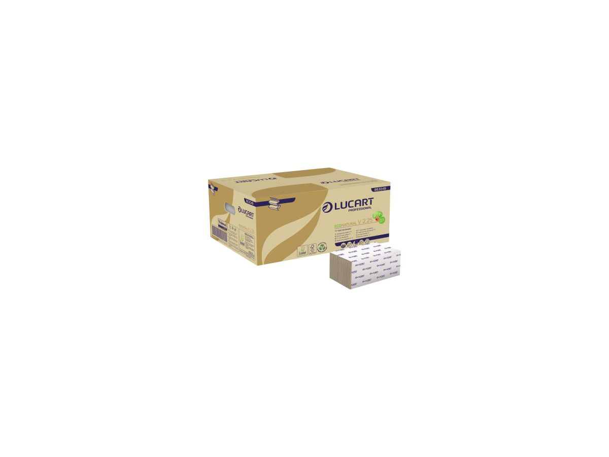 Eco Natural Papierhandtuch 863049 2lagig 21x25,3cm 3.800Blatt