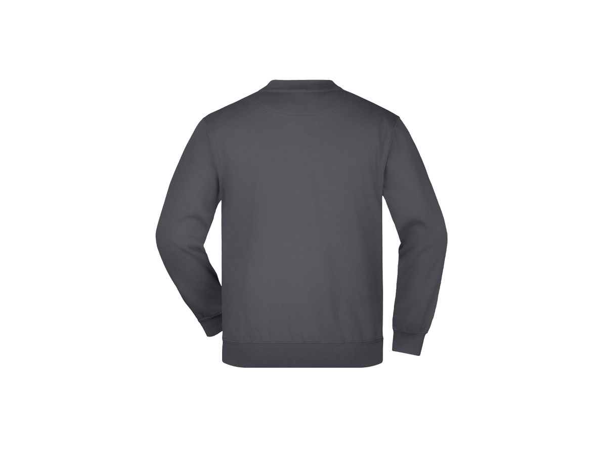 JN Round-Sweat Heavy Junior JN040K 80%BW/20%PES, carbon, Größe L