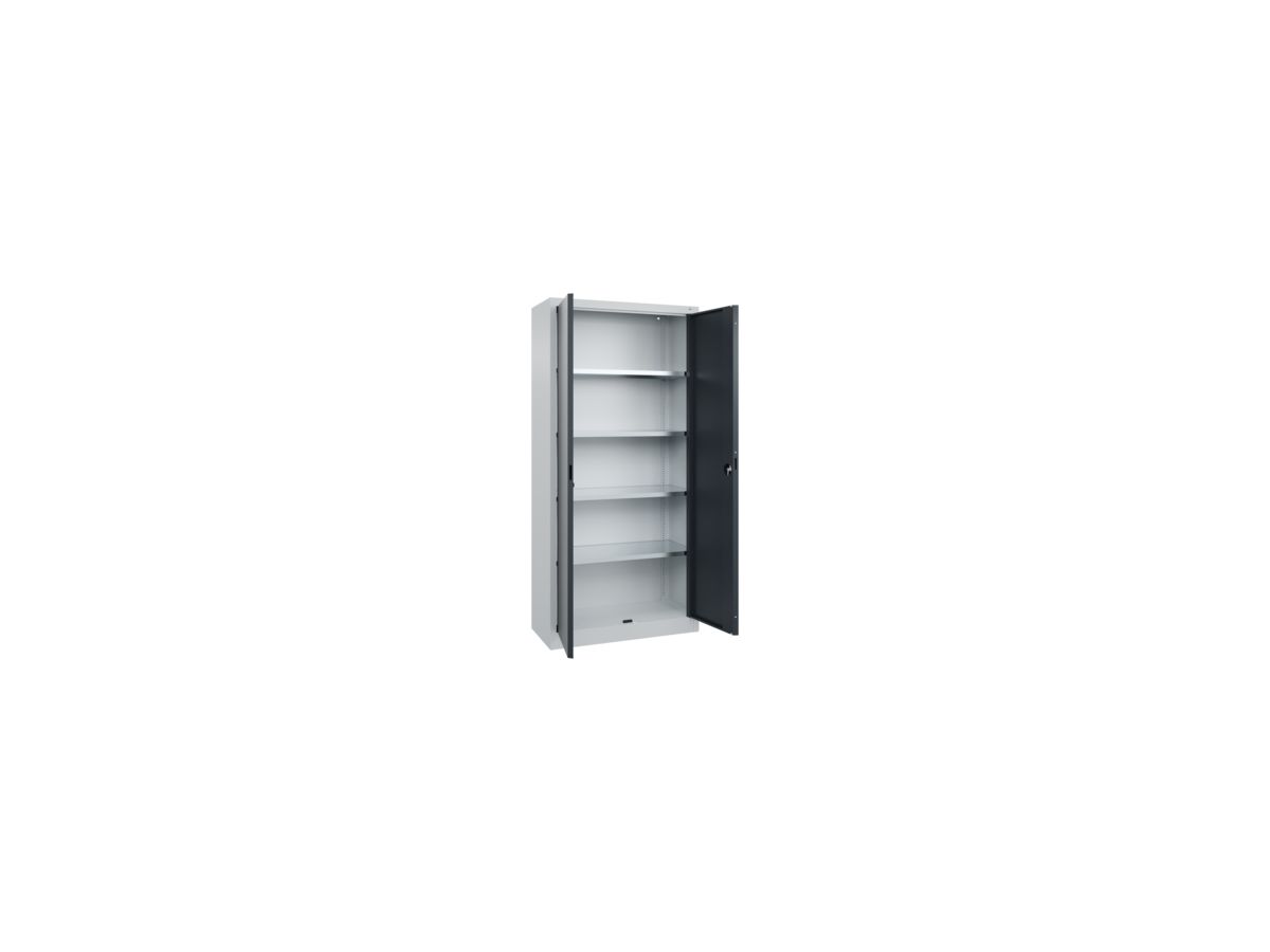 FORMAT Flügeltürenschrank 1950x935x400mm, 7035/7016, 50kg
