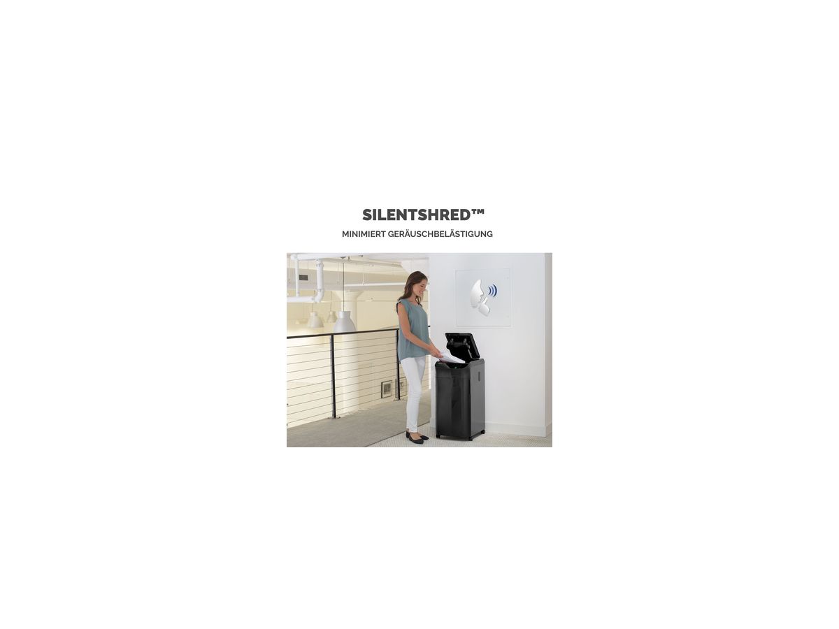Fellowes Aktenvernichter AutoMax 550c 4963101 Partikelschnitt sw