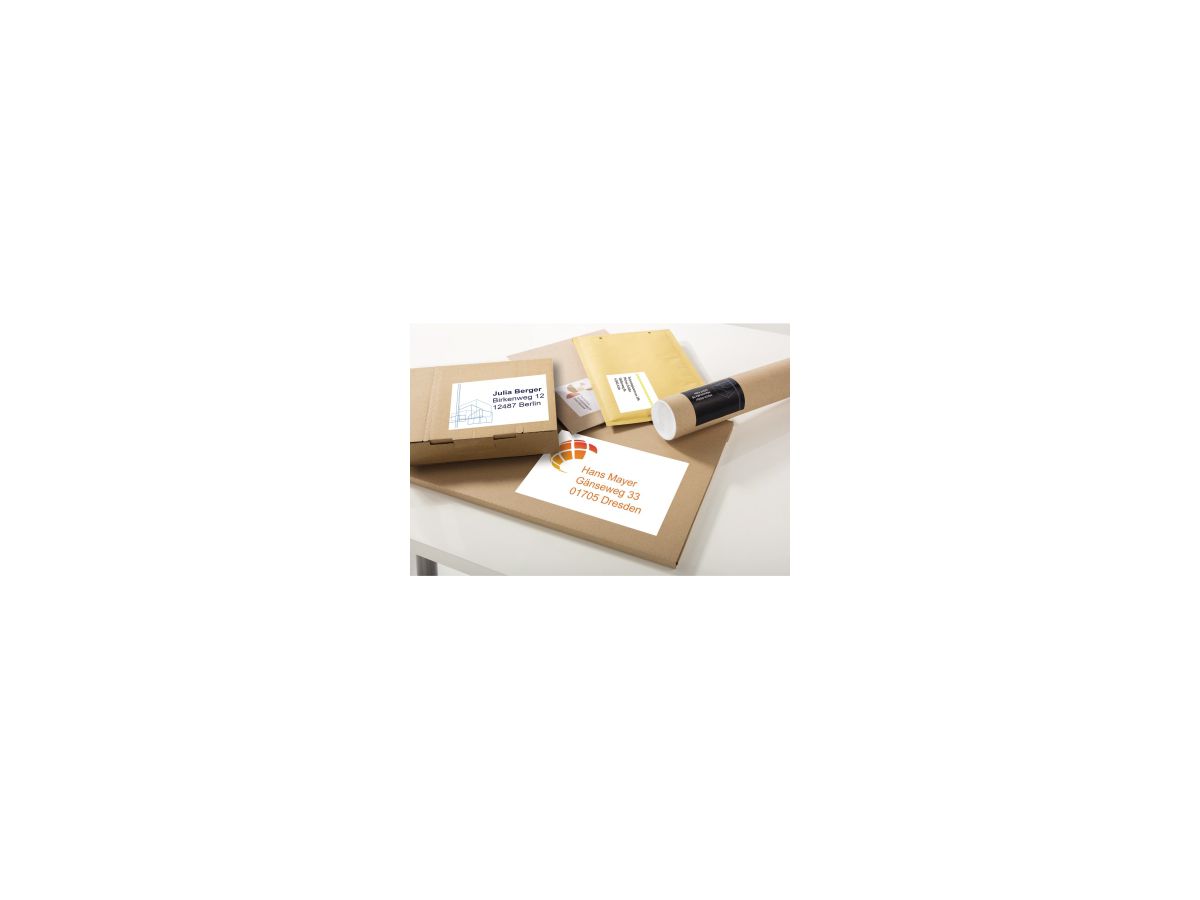 Avery Zweckform Etikett 3424-200 105x48mm weiß 2.400 St./Pack.