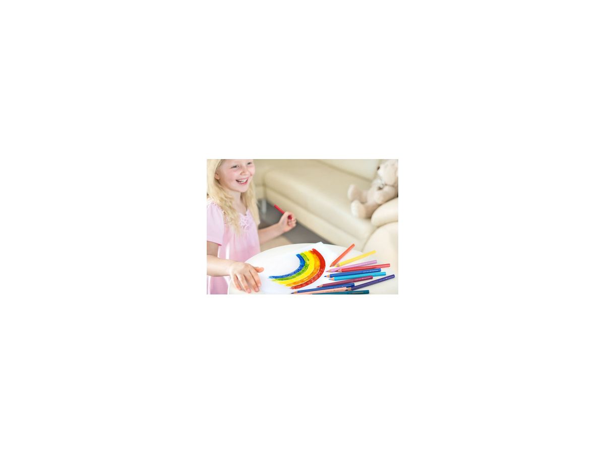 Faber-Castell Farbstift Jumbo GRIP 110912 farbig sortiert 12 St./Pack.