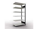 SCHULTE Büroregal-Stecksystem Anbauregal mit Mittelanschlag, 2000x1000x600