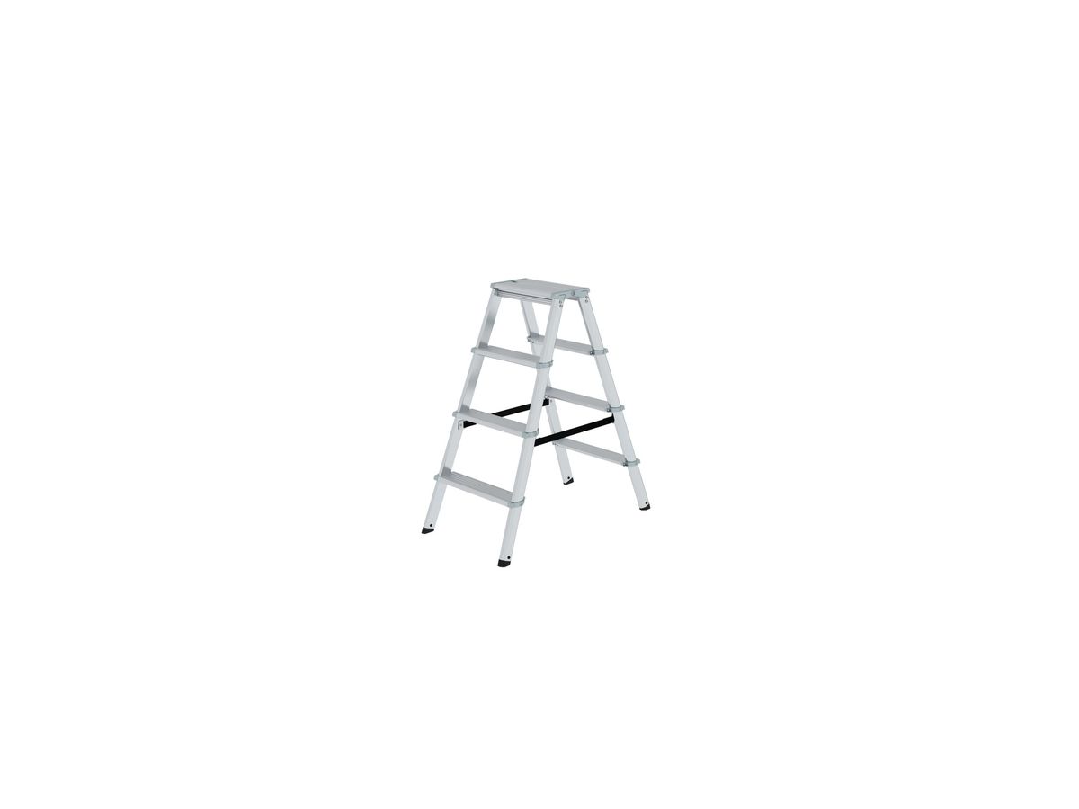MUNK ML Aluminium-Stufenstehleiter beidseitig 2x4 Stufen 2,50 m