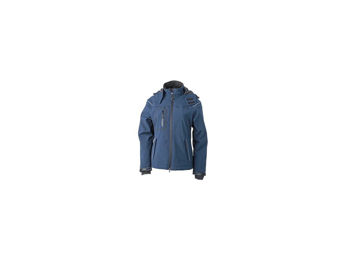 JN Ladies Winter Softshell Jacket JN1001 95%PES/5%EL, navy, Größe L