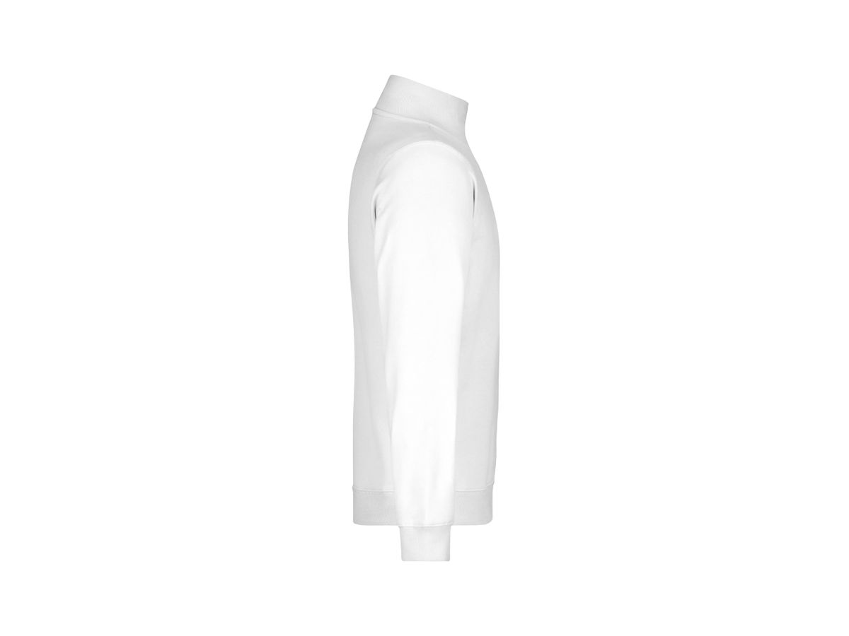JN Round-Neck Zip JN352 100%BW, white, Größe XL