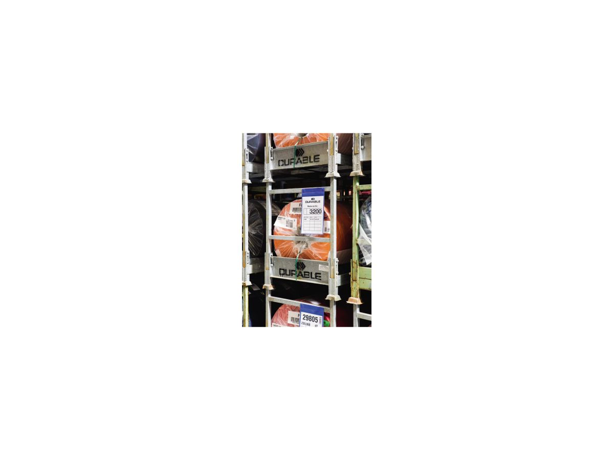 DURABLE Magnettasche 174707 A4 hoch d.bl 10 St./Pack.
