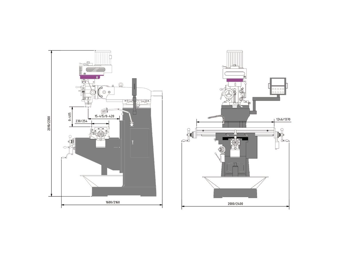 OPTIMUM Bohr-Fräsmaschine OPTImill MF 4-B
