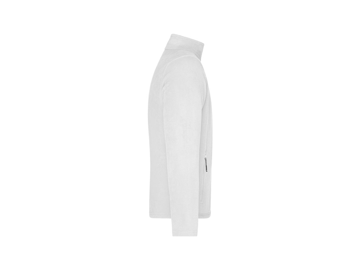 James & Nicholson Men's Fleece Jacket JN 782 fb. white Gr. L
