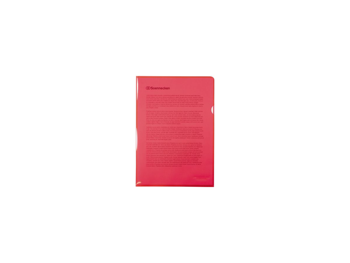 Soennecken Sichthülle 1468 DIN A4 PP rot 50 St./Pack.