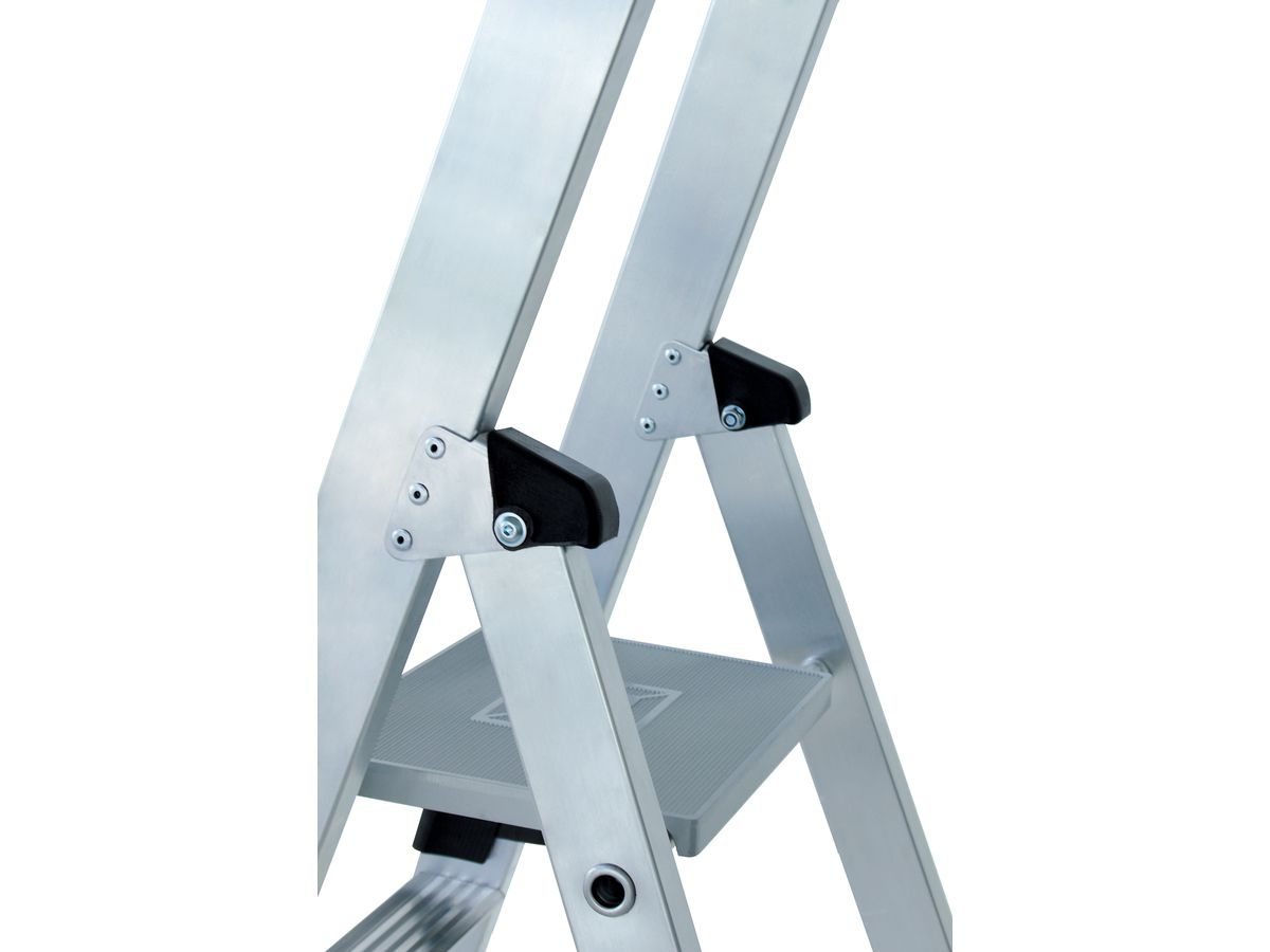 MUNK Aluminium-Stehleiter eins. begehbar, 2,75m Ah, 1x3 Stufen