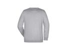 JN Round-Sweat Heavy JN040 80%BW/20%PES, grey-heather, Größe 5XL