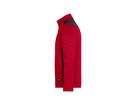 JN Herren-Strickfleece Jacke JN864 red-melange/black, Größe XXL