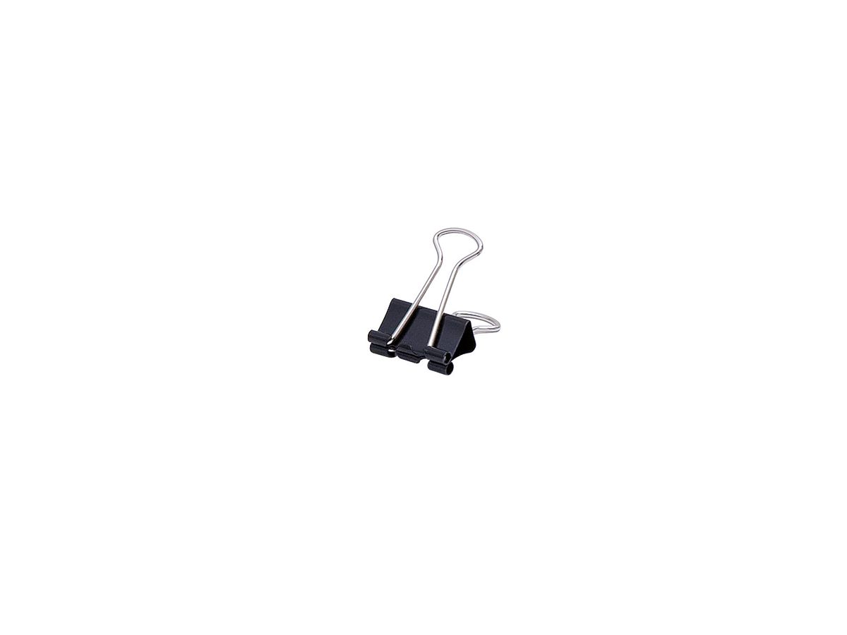 Soennecken Foldbackklemmer 1563 19x7mm schwarz 12 St./Pack.