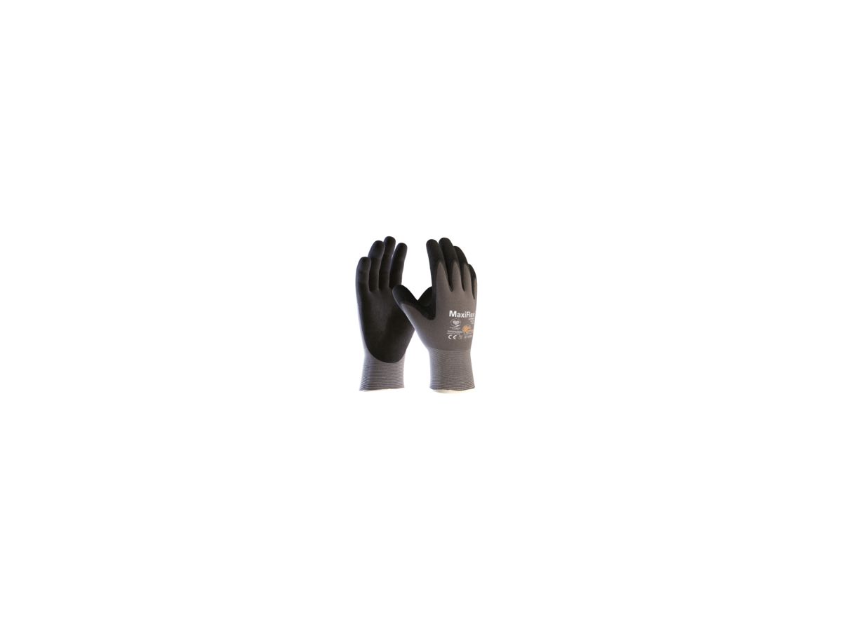 ATG Montage-Handschuh MaxiFlex Ultimate Gr. 7 Nitrilschaum grau/schwarz, 34-874