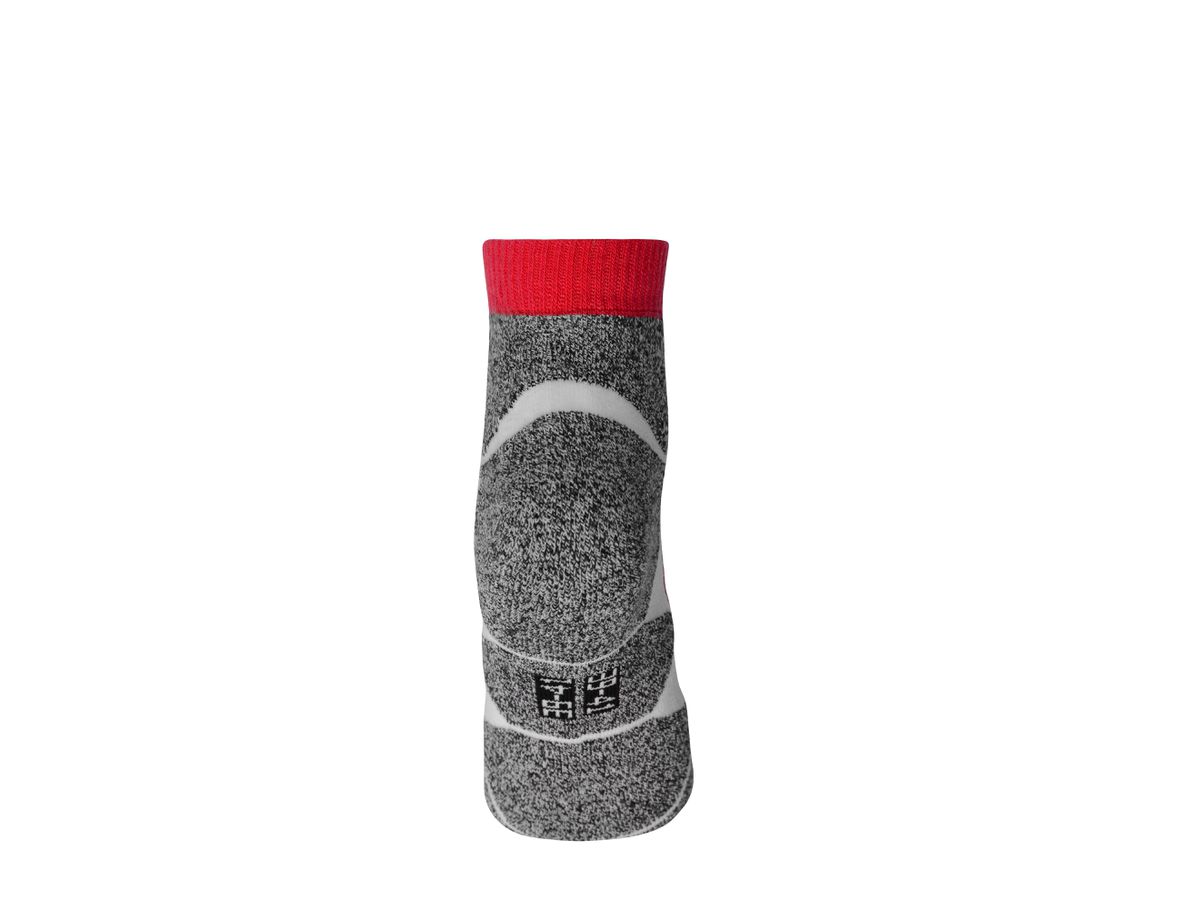 JN Sport Sneaker Socks JN214 red/white, Größe 45-47