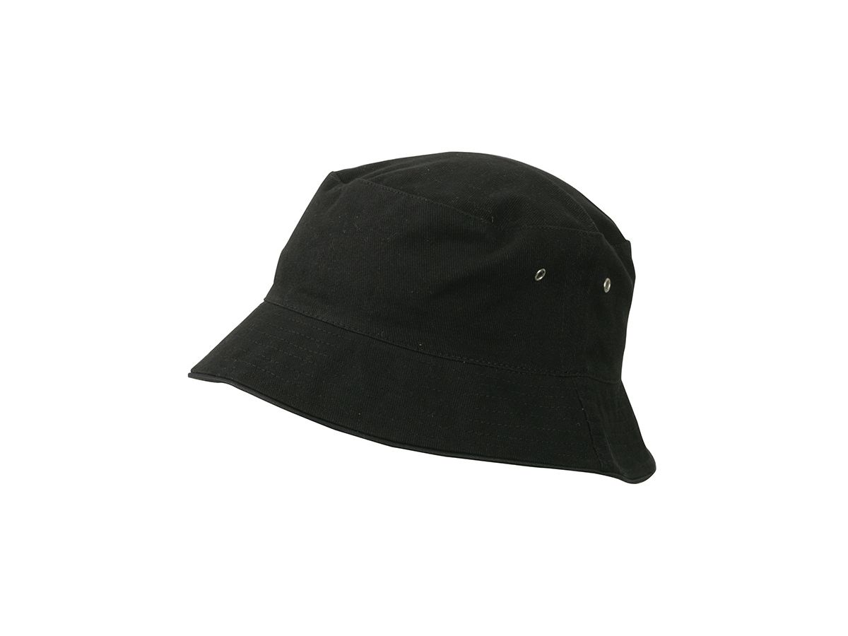 mb Fisherman Piping Hat MB012 100%BW, black/black, Größe S/M