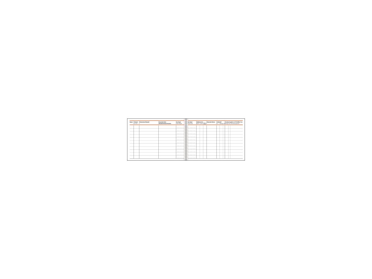 Sigel Fahrtenbuch FA614 DIN A6 für PKW 40Blatt