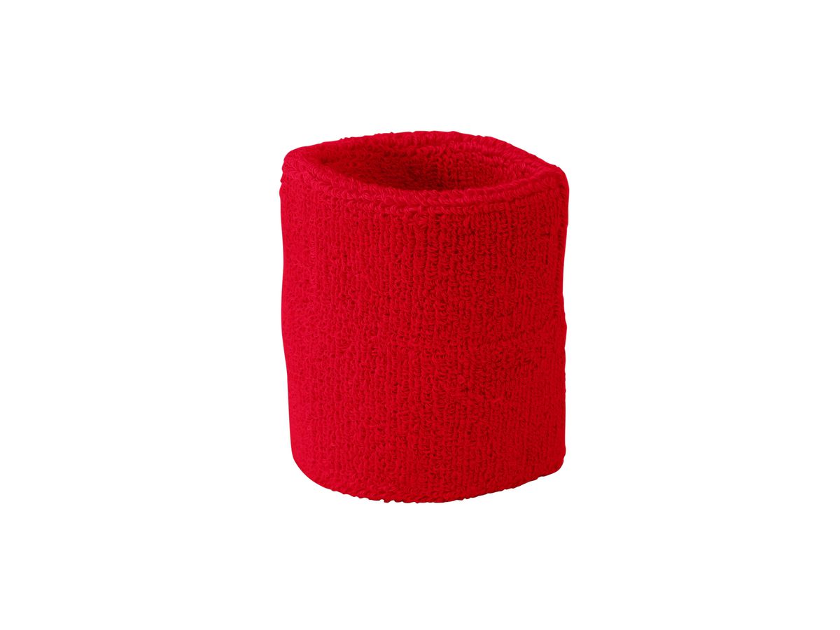 mb Terry Wristband MB043 80%BW/20%EL, red, Größe one size