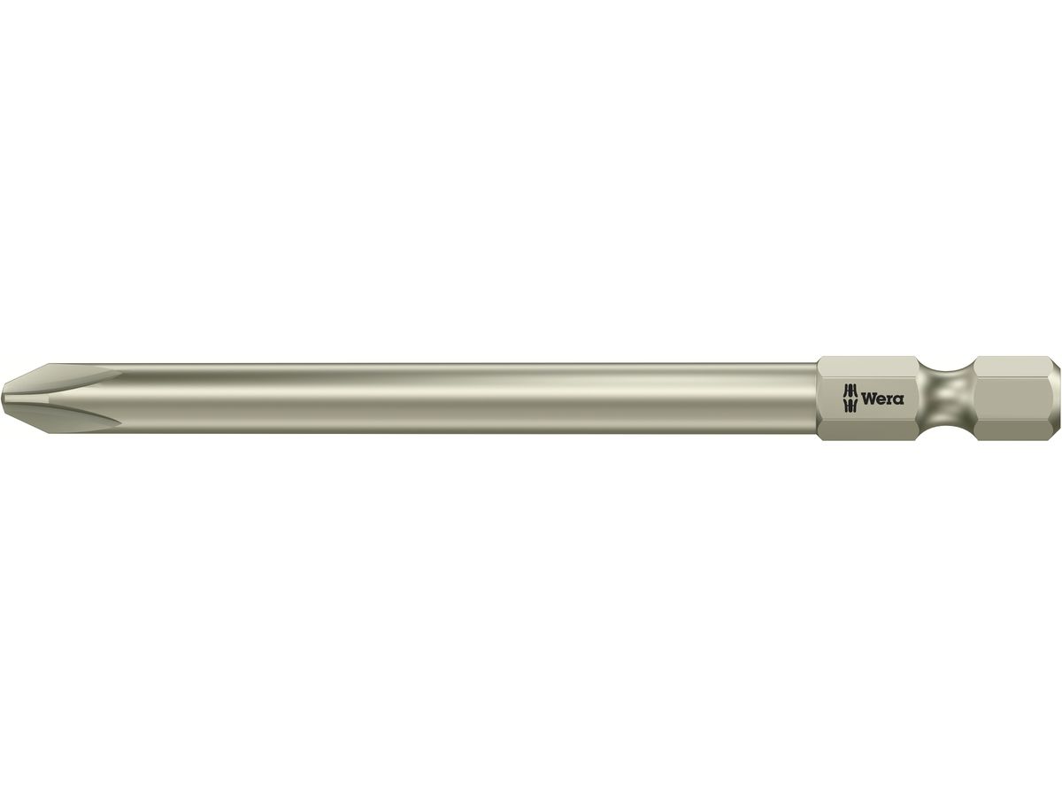 WERA Phillips-Recess-Bit 3851/4 PH 2 x 89 mm, Edelstahl